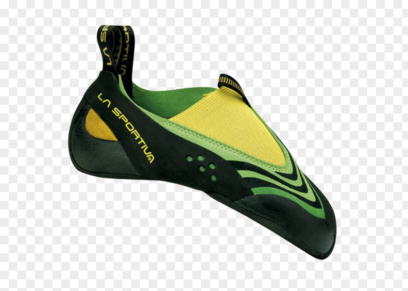 Yellow Lime Climbing Shoe La Sportiva Speedster PNG