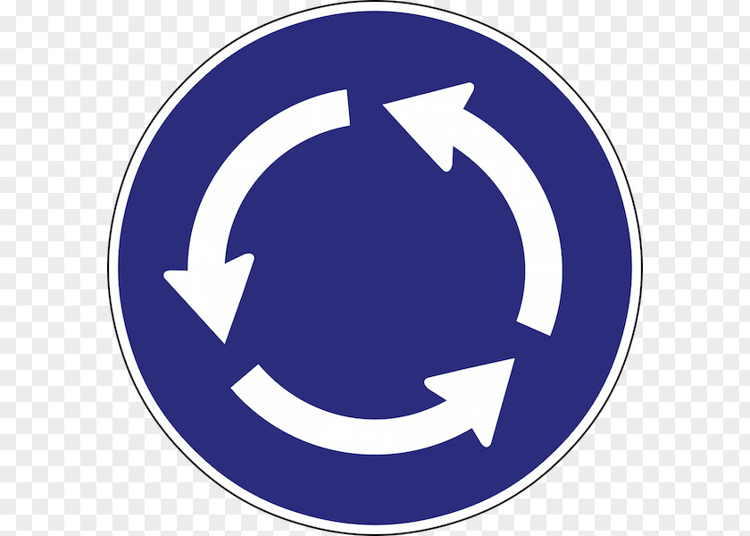 Road Roundabout U-turn Intersection Traffic Sign PNG