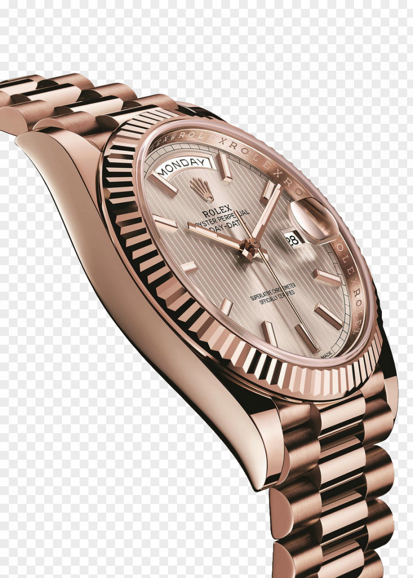 Rolex Rose Gold Watch Female Table Datejust Submariner Daytona Day-Date PNG