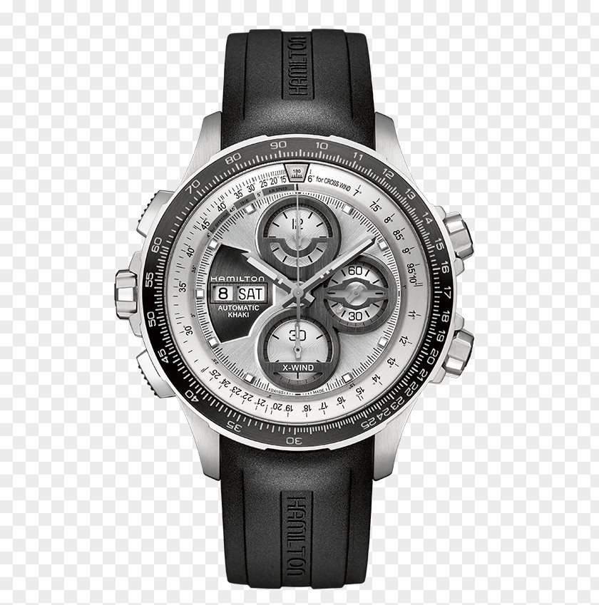 Watch Hamilton Men's Khaki Aviation X-Wind Auto Chrono Company Chronograph Rolex PNG