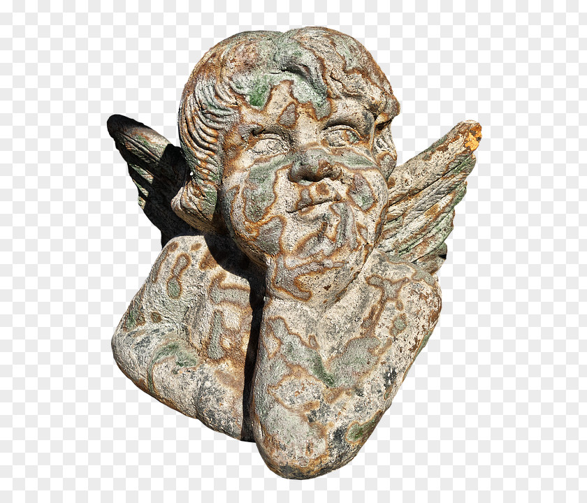 Angel Cherub Sculpture PNG