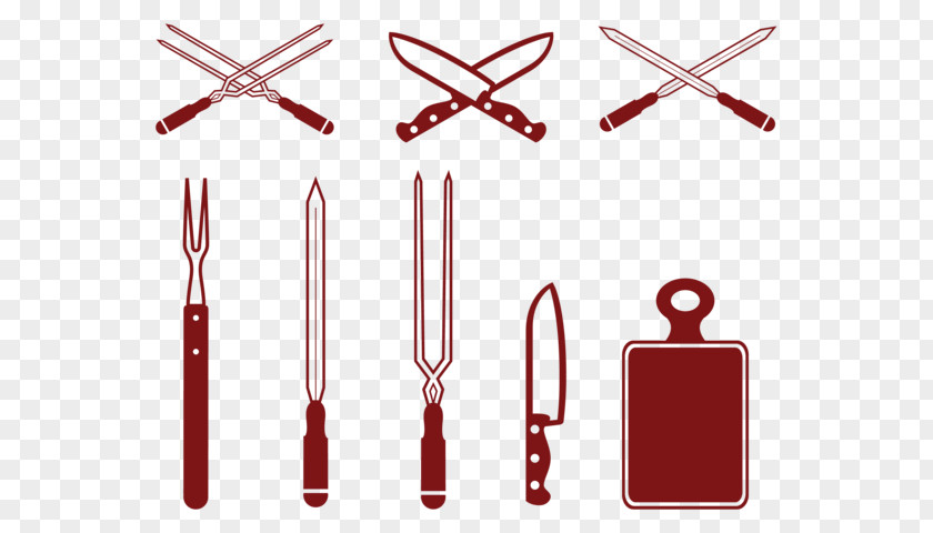 Identidade Visual Barbecue Churrasco Knife Skewer PNG