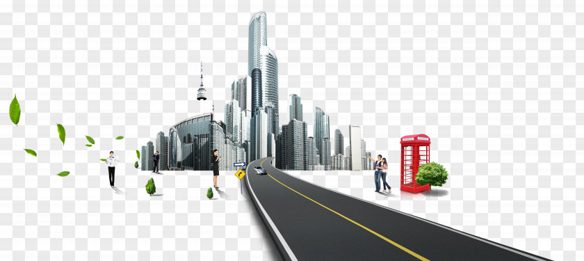 Modernized City Angle PNG