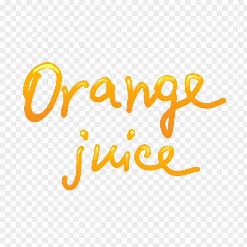 WordArt In Orange Juice Cocktail Drink PNG