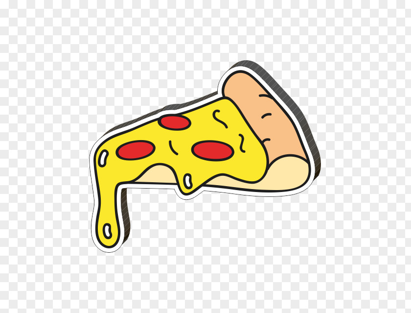 Yellow Hard Rock Cafe Pizza Cartoon PNG