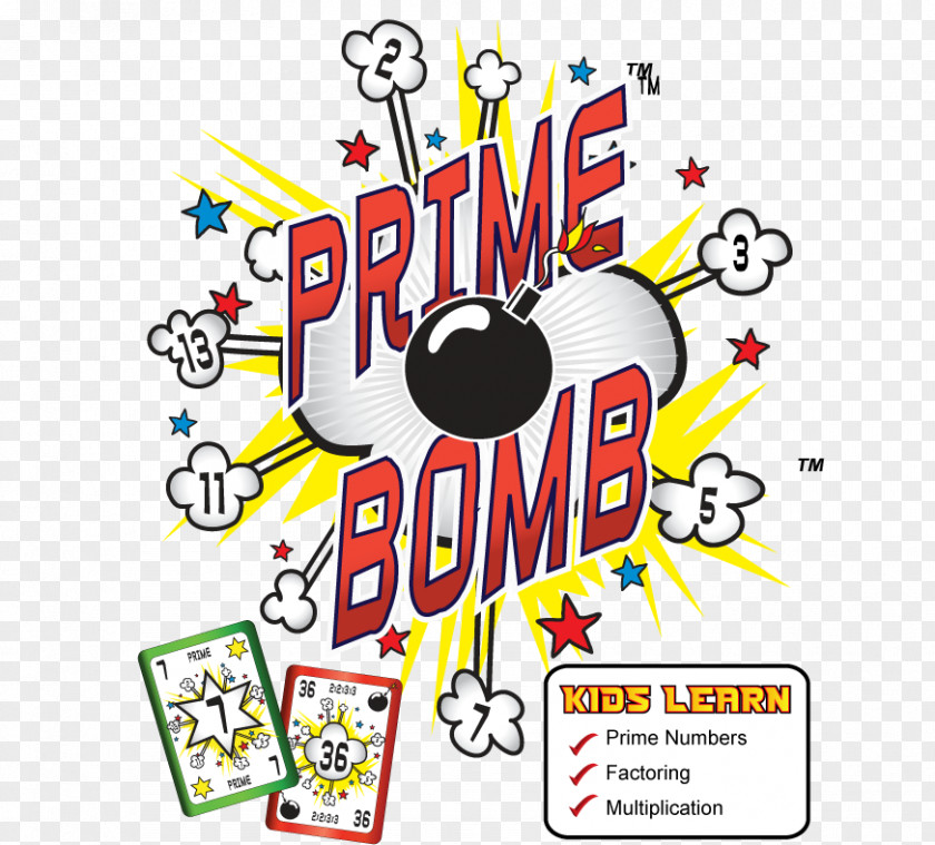 Bomb Prime Number Game Learning CARDS LLC PNG