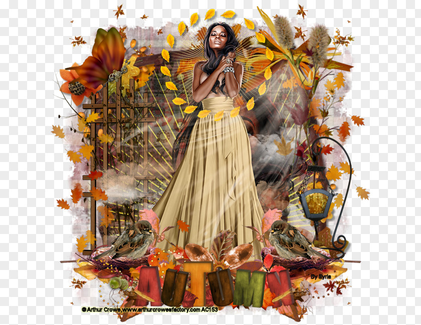 Design Floral Autumn PNG