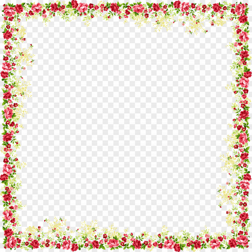 Flower Frame Borders And Frames Picture Clip Art PNG