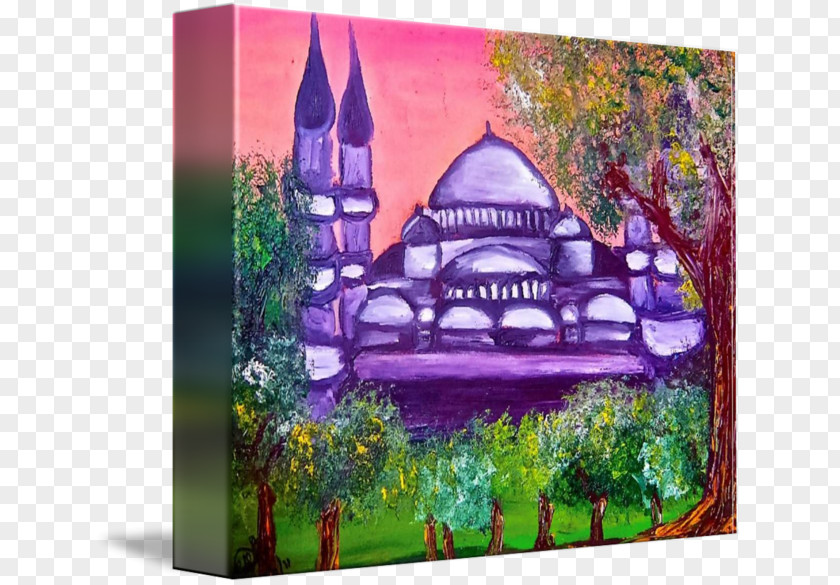 Great Mosque Of Cordoba Oil Painting Reproduction Art Acrylic Paint PNG