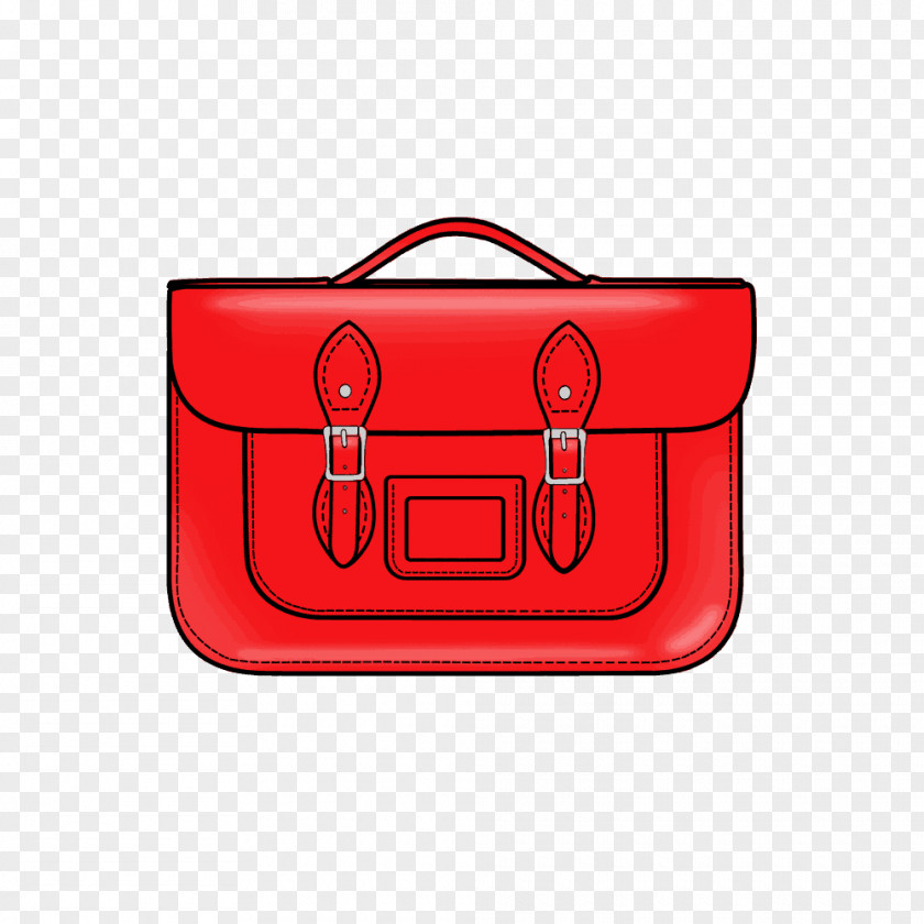 Red Briefcase Satchel Leather Messenger Bags PNG