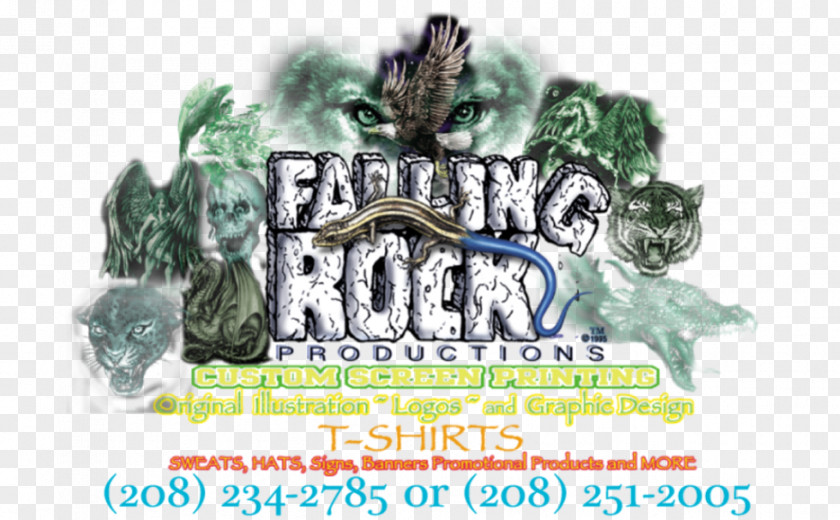 Rock Posters Printed T-shirt Screen Printing Falling Productions PNG