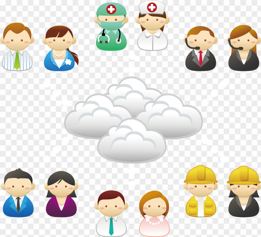 Cloud Server Each Device Computing PNG