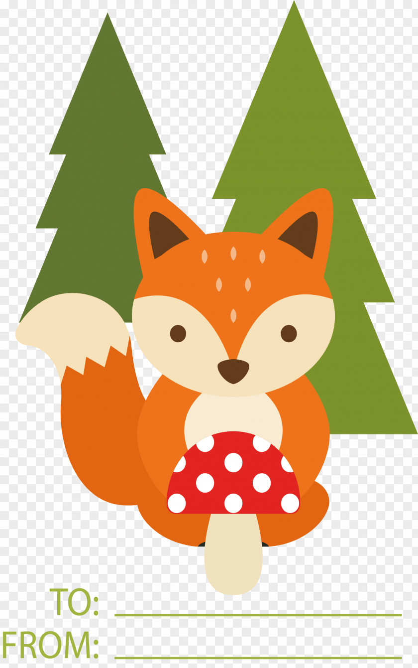 Little Fox Gift Card PNG