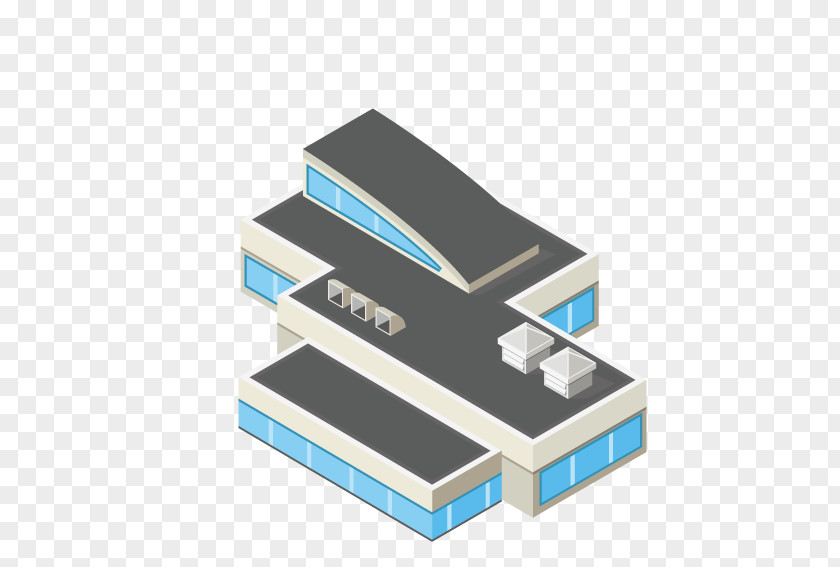 Blue Glass Building Photography Illustration PNG