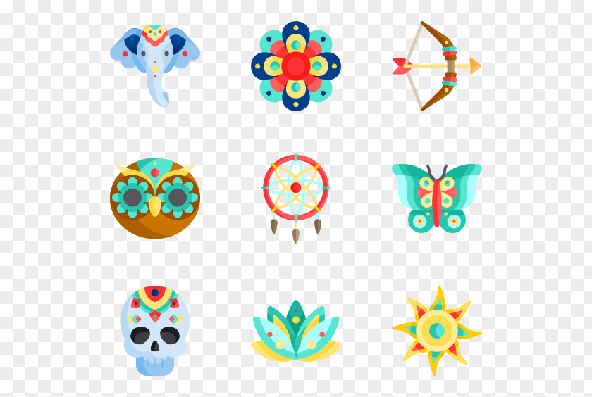 Boho Vector Clip Art PNG