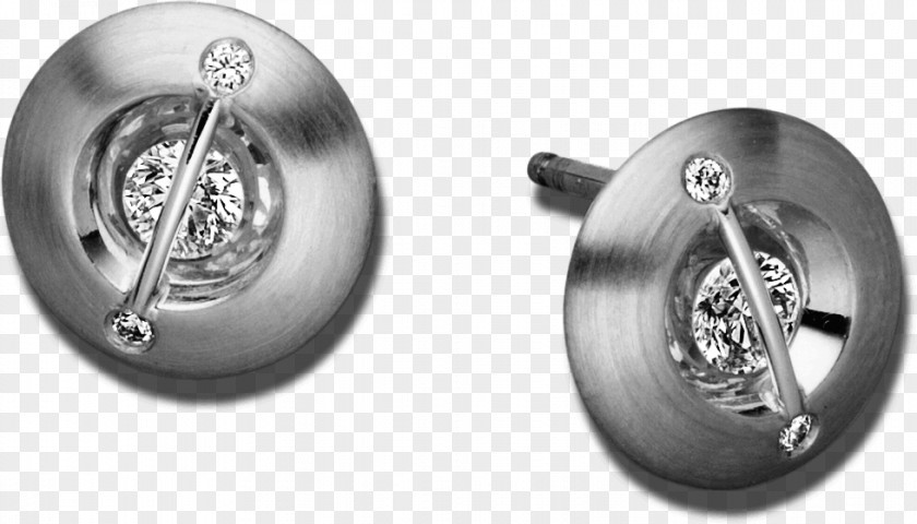 Design Wheel Earring Industrial Silver PNG