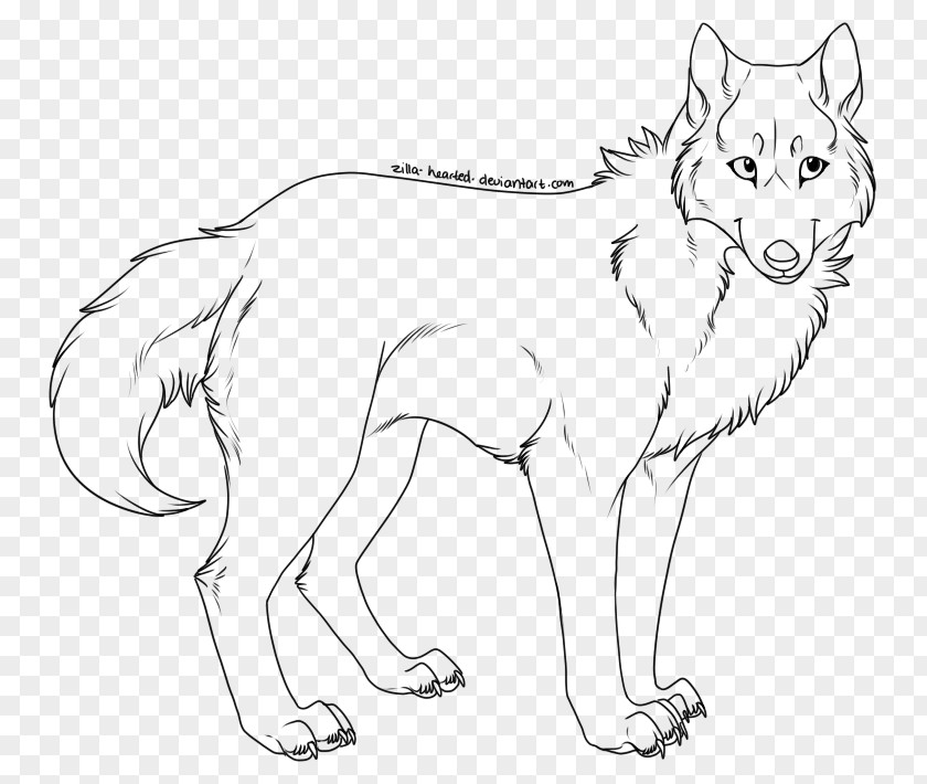 Lineart Line Art Dog Puppy Drawing Sketch PNG