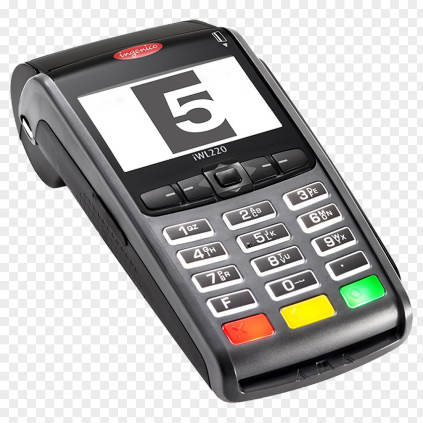 Contactless Payment Terminal Ingenico EMV Till Roll PNG
