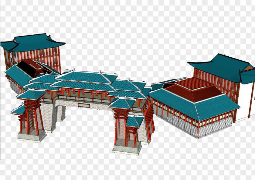 Courtyard Model Siheyuan Download Clip Art PNG