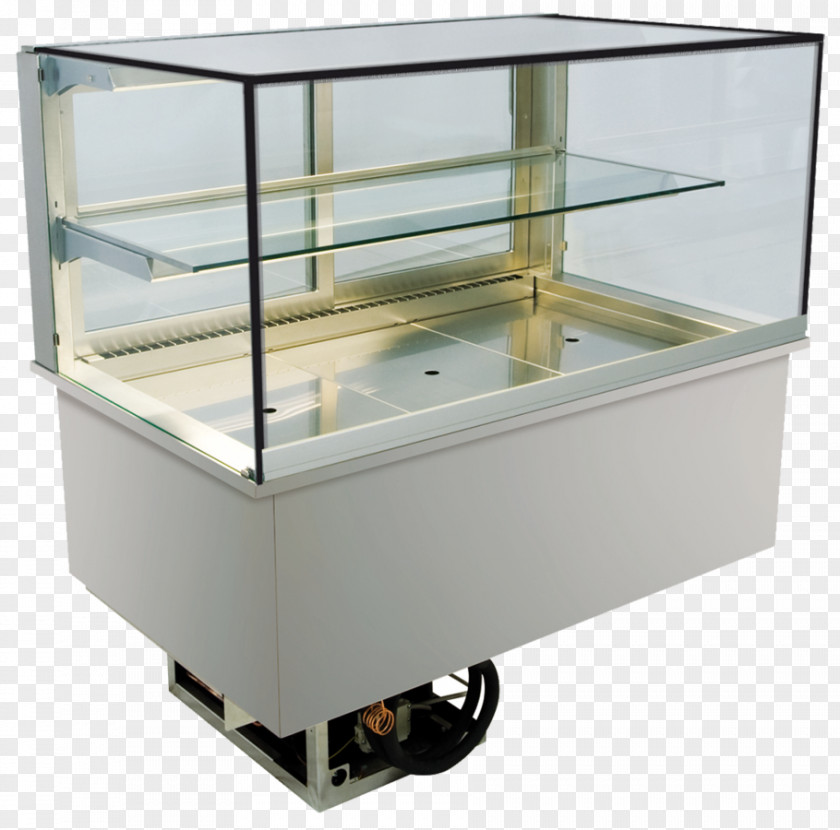 Cream Case Display Gastronorm Sizes Toughened Glass Stand PNG