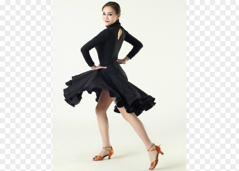 Dance Dress Little Black Waist Shoulder PNG