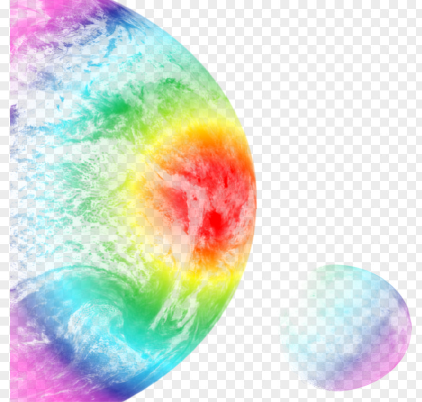 Rainbow Earth Clip Art PNG