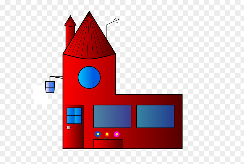 Red House Clip Art PNG