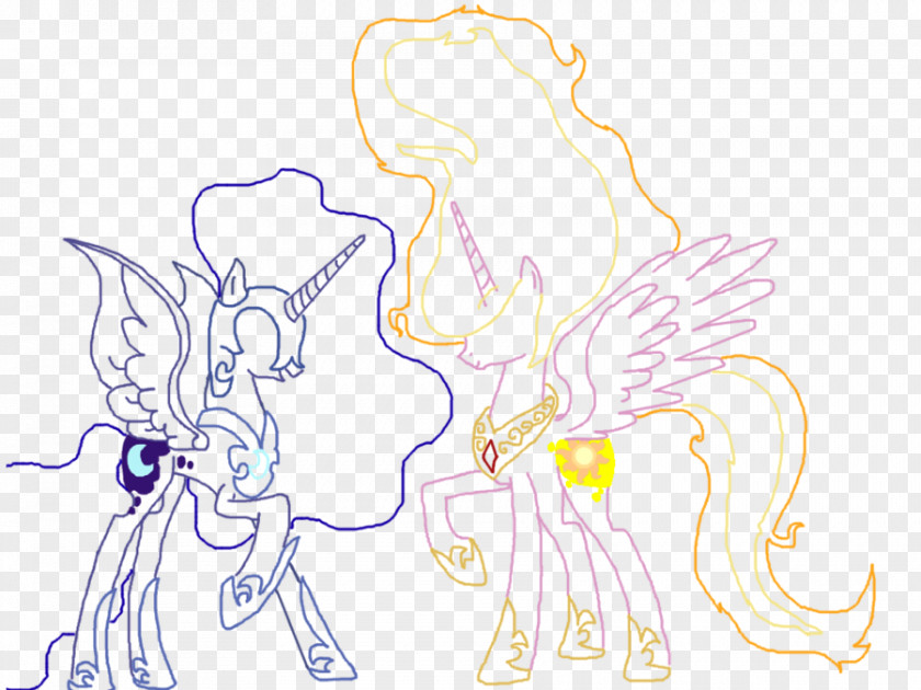 Solar Flare Pony Princess Luna Drawing PNG