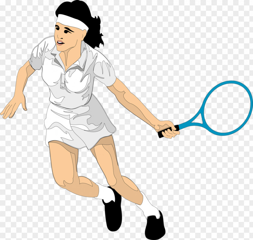 Tennis Player Cartoon PNG