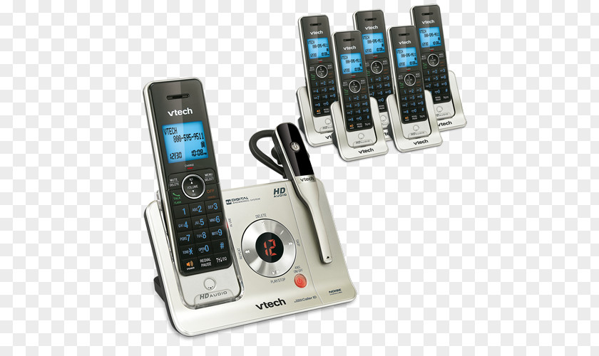 Answering Machine Cordless Telephone Handset Digital Enhanced Telecommunications Machines PNG