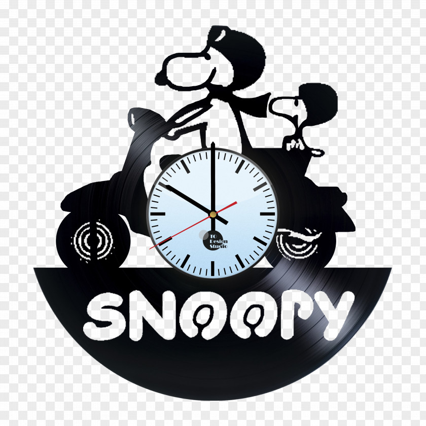 Clock Snoopy Charlie Brown Phonograph Record Vinyl Group PNG