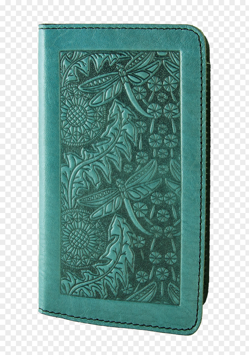 Leather Cover Green Wallet Rectangle PNG