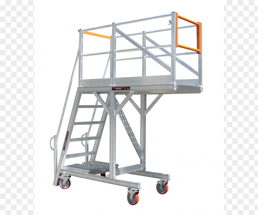 Stairs Ladder Cantilever Aerial Work Platform Fixed-wing Aircraft Scaffolding PNG