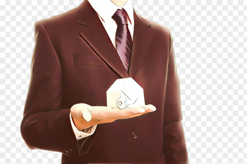 Beige Button Suit Brown Formal Wear Outerwear Jacket PNG