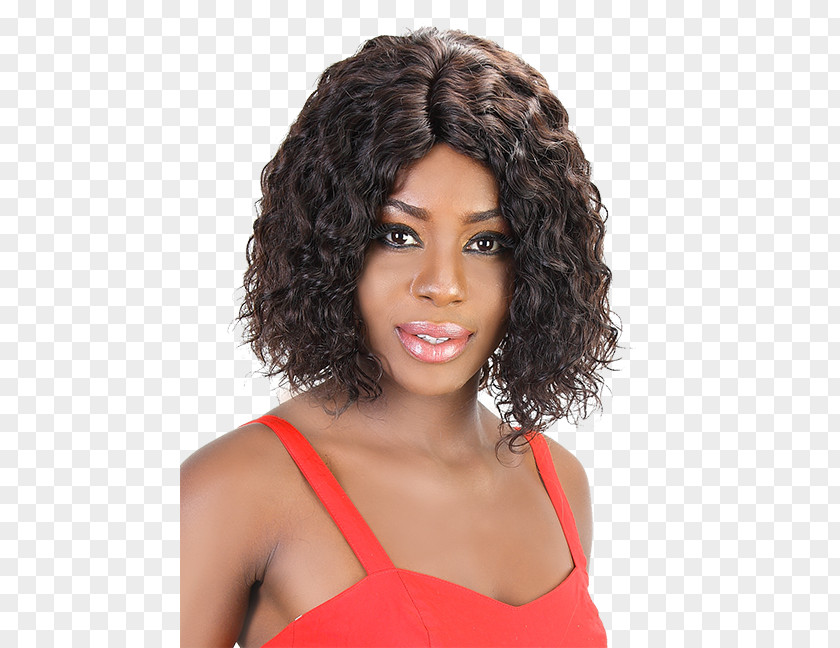 Elegant Hair Black Wig Coloring Jheri Curl PNG