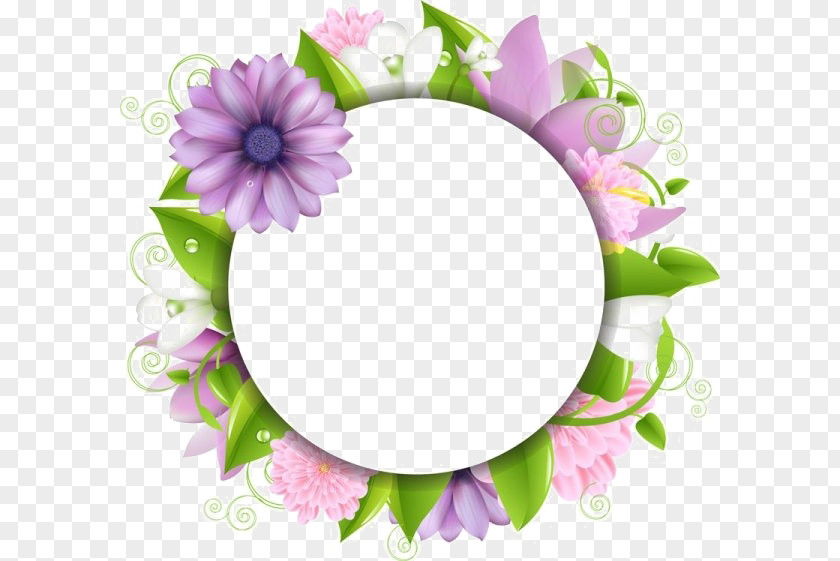 Flower Borders And Frames Clip Art PNG