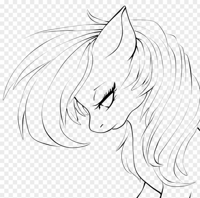 My Little Pony Rainbow Dash Mane Line Art Sketch PNG