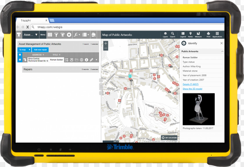 Public Identification Web Mapping Tablet Computers Geographic Information System Trimble Inc. PNG