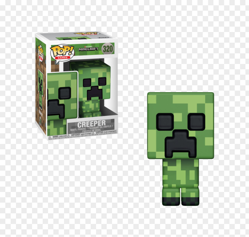 Steve Creeper Minecraft Funko Collectable Video Game Action & Toy Figures PNG