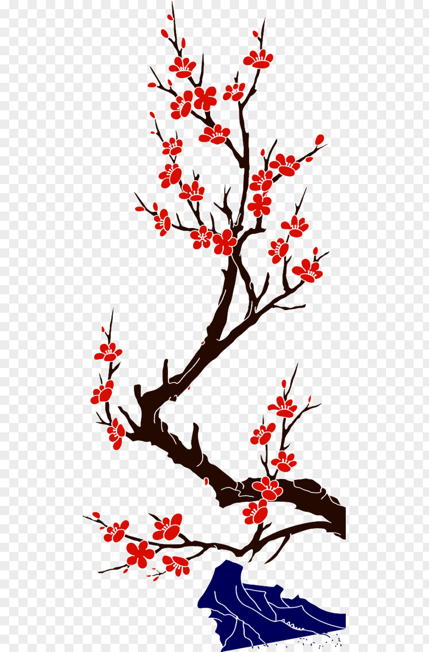 Chinese Plum Vector Euclidean PNG