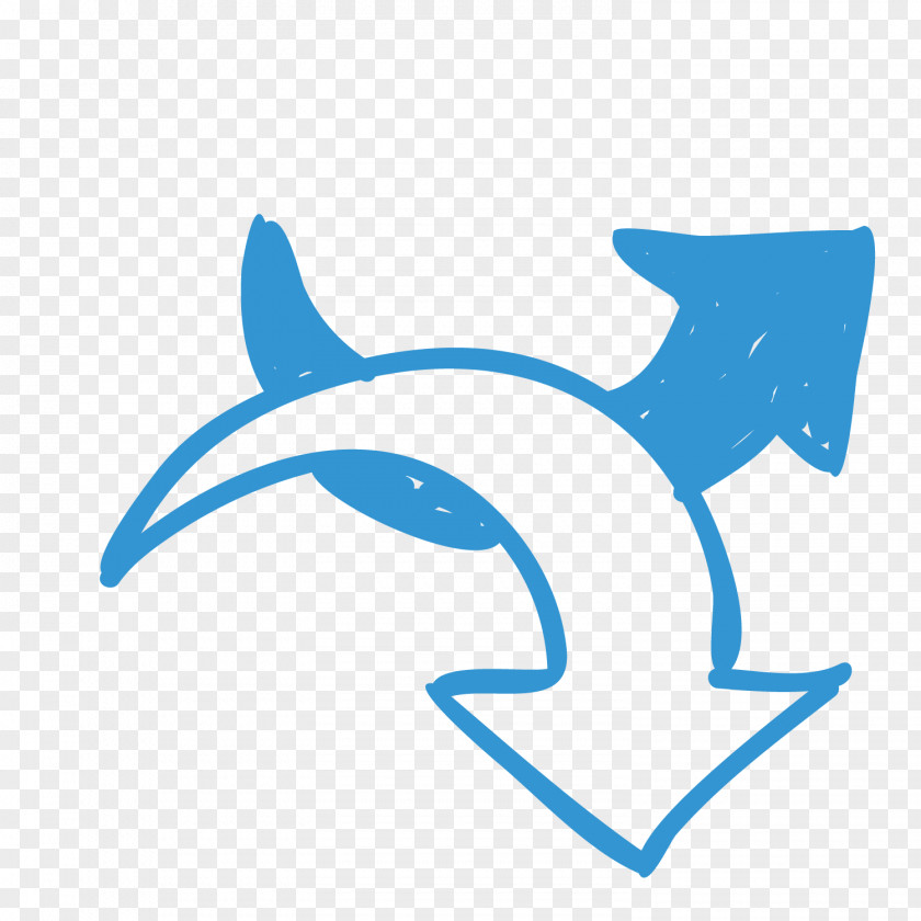 Contrary To The Lines Common Bottlenose Dolphin Arrow Euclidean Vector Resource PNG
