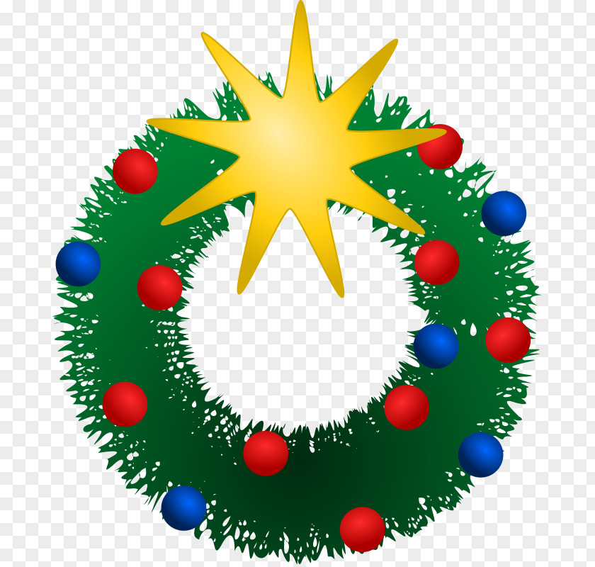 Festive Cliparts Wreath Christmas Holiday Clip Art PNG