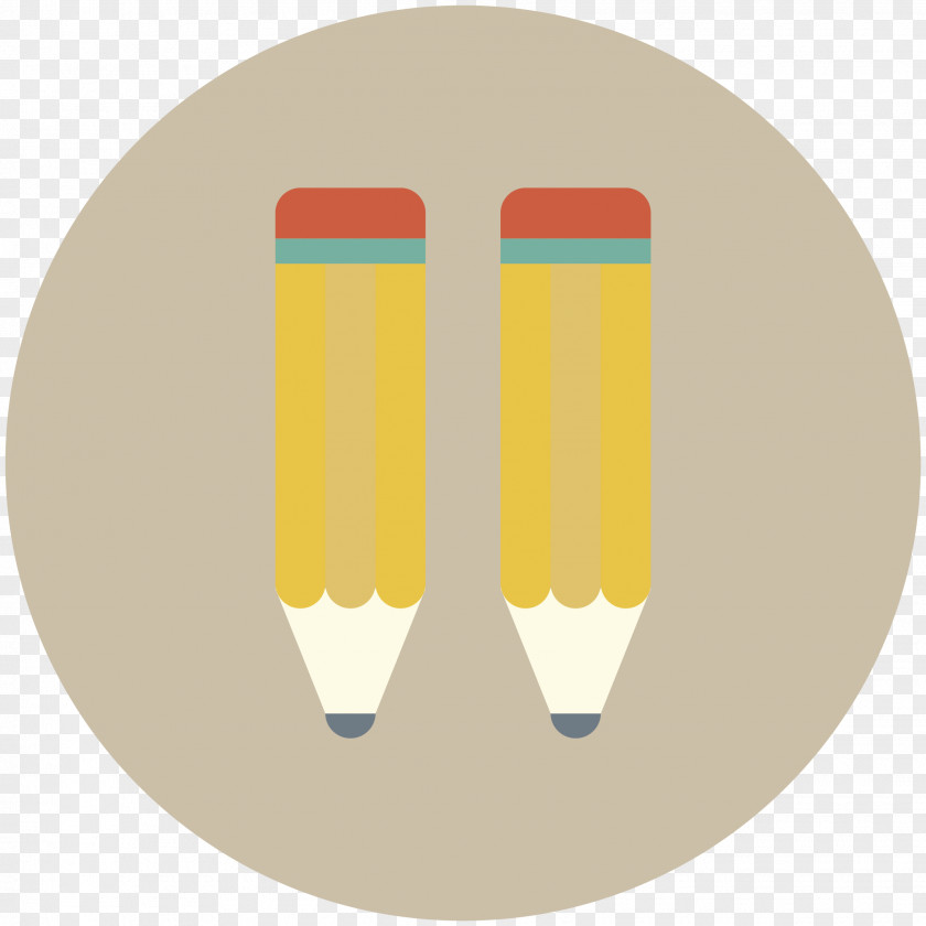 Flat Icon Paper Pencil PNG