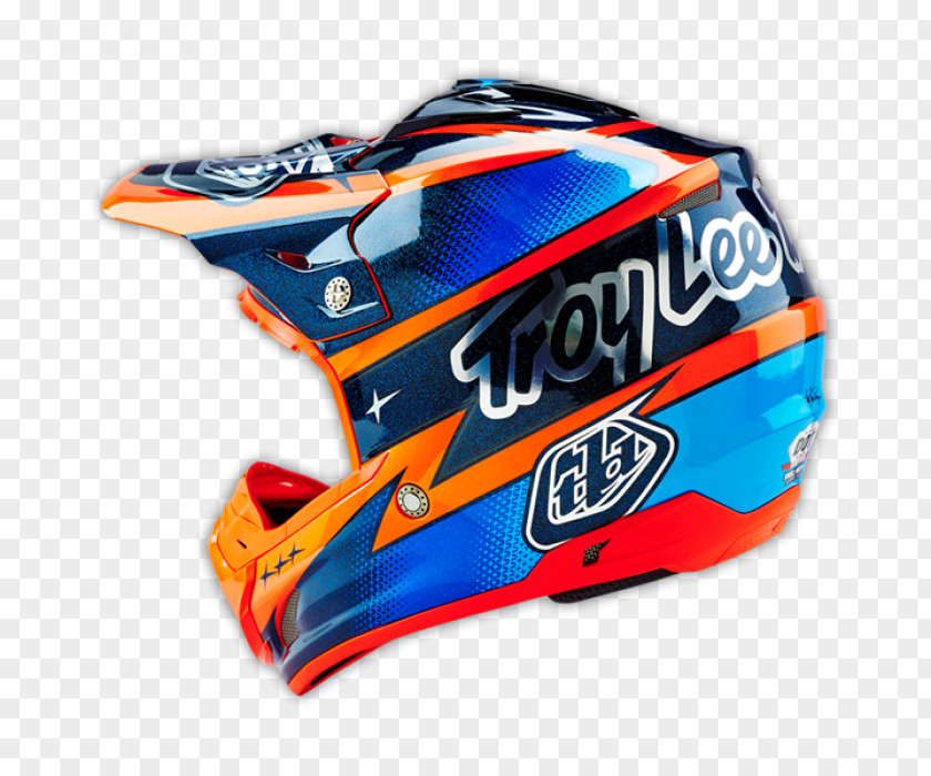 Lucas Oil Motocross Bicycle Helmets Troy Lee Designs Sportswear Blue PNG