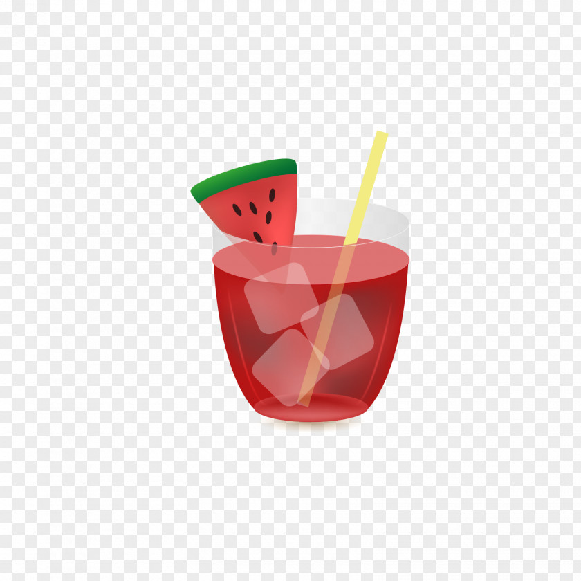 Red Watermelon Water Juice Fruit Drink PNG