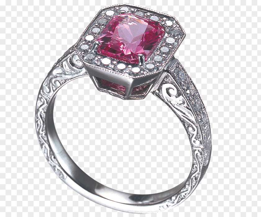 Ruby Ring Diamond Sapphire Jewellery PNG