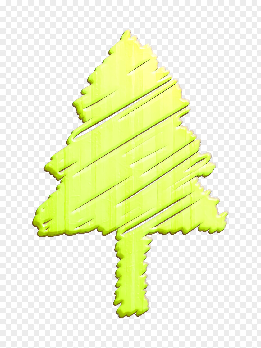 Pine Christmas Tree Icon Decoration Holiday PNG