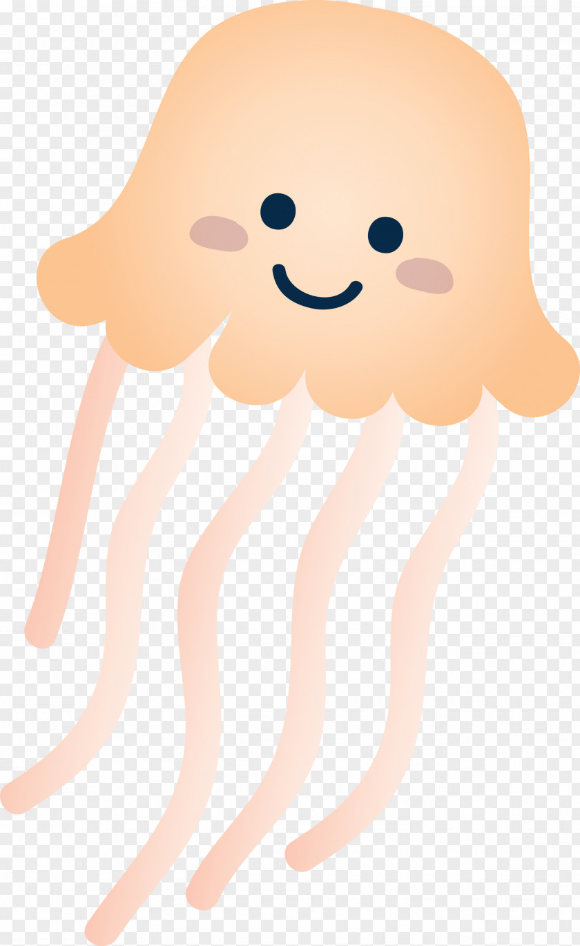 Cartoon Octopus Smile PNG