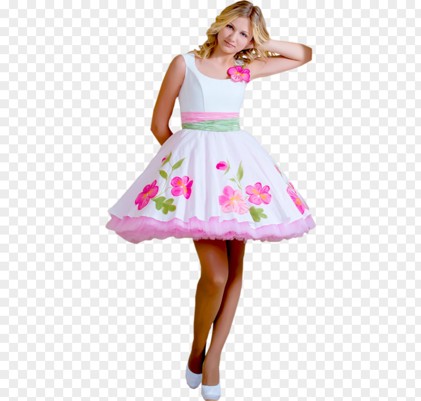 Dress Costume Child Dance Pink M PNG
