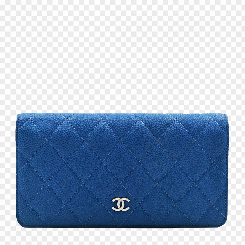 Female Models Chanel Bag Blue Leather Wallet Handbag Coin Purse PNG
